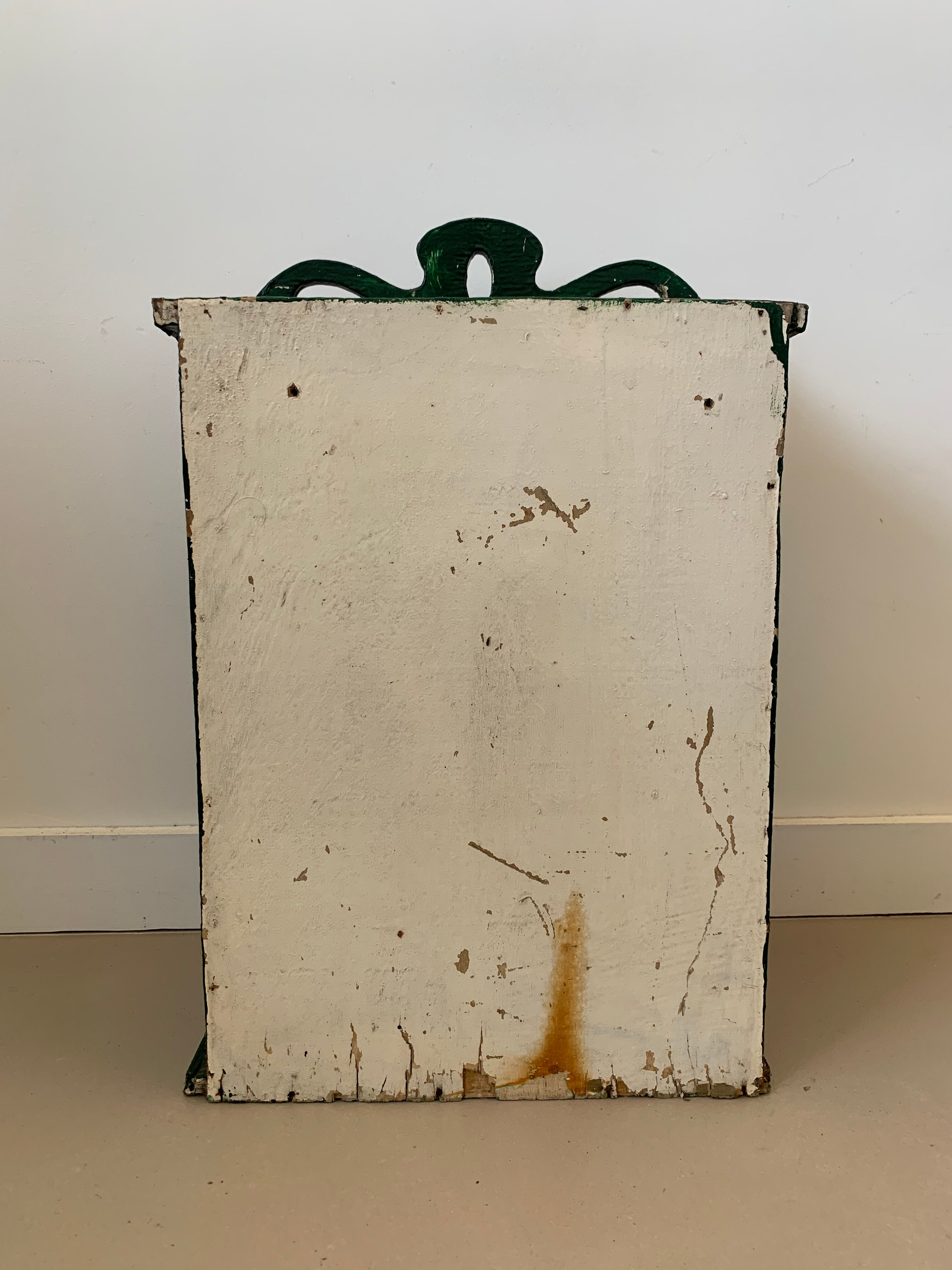 Wall vitrin with pediment