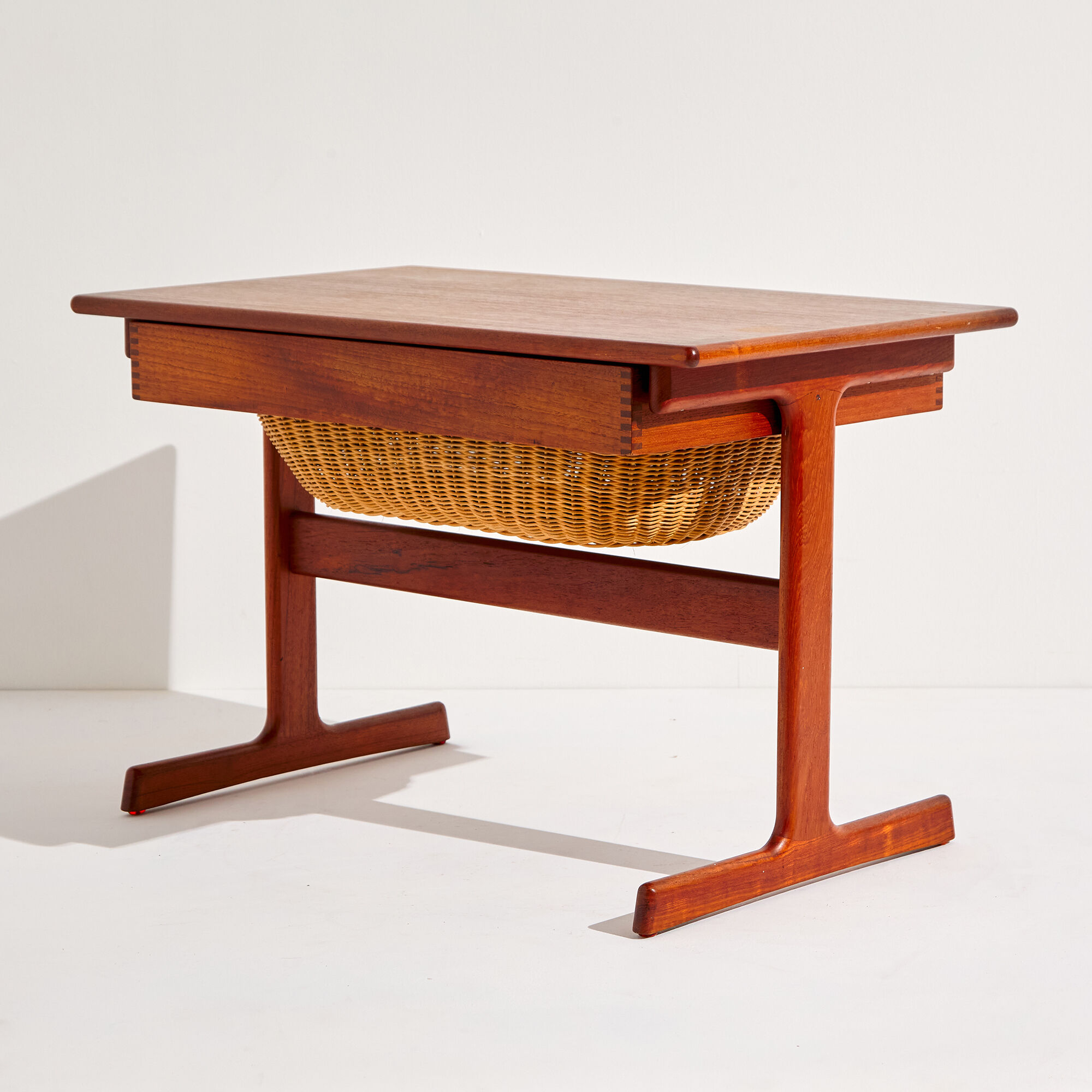 Teak sewing table by kai kristiansen for vildbjerg møbelfabrik mk9364