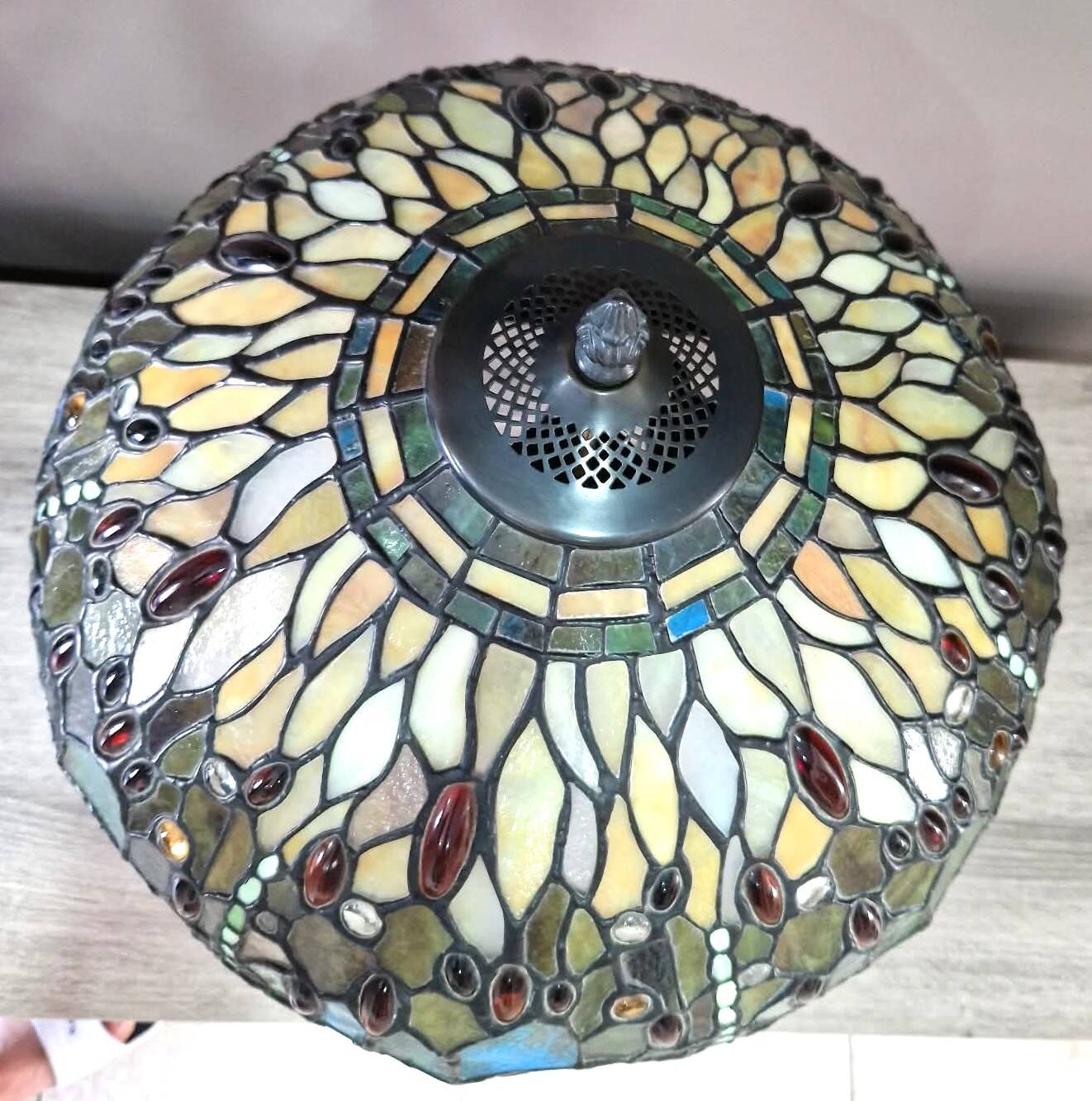 Tiffany style table lamp - Iconic "Dragonfly" model (Dragonflies)