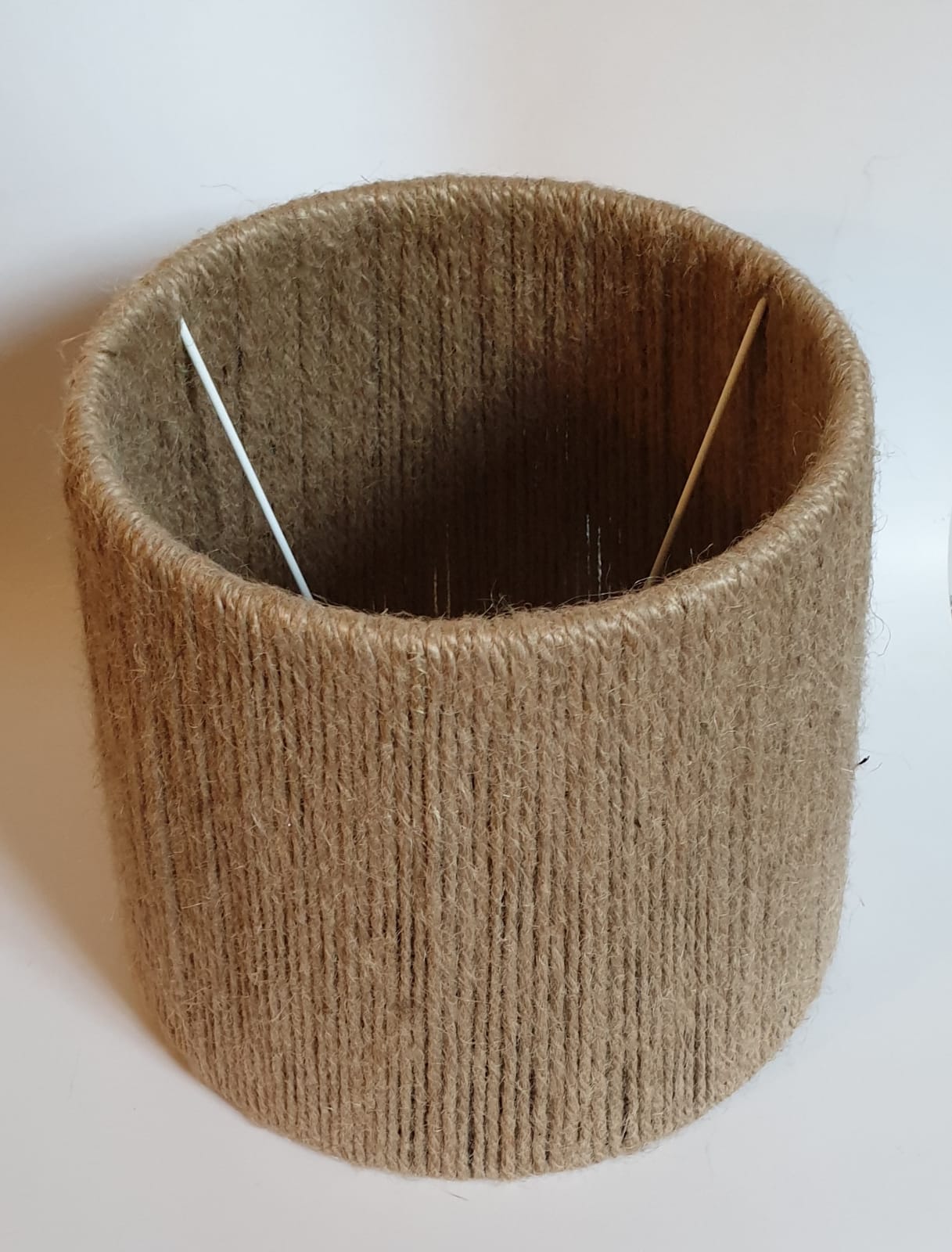 Abat-jour en corde naturelle hauteur 20 cm