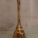 Soliflore vase in tinted glass with marbled decoration Murano Venice