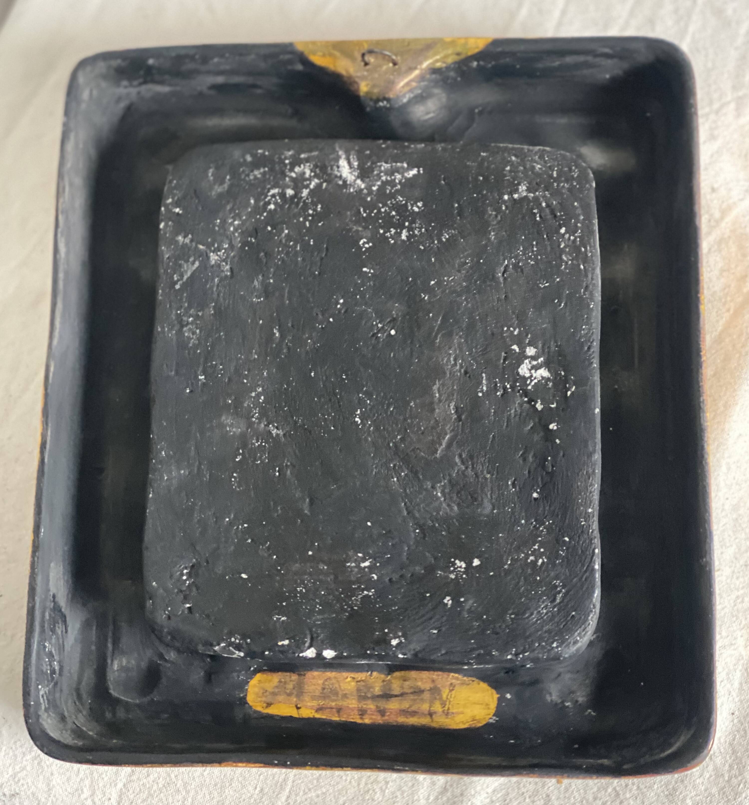 Ceramic mirror by manon thomas (vallauris) vintage 1960