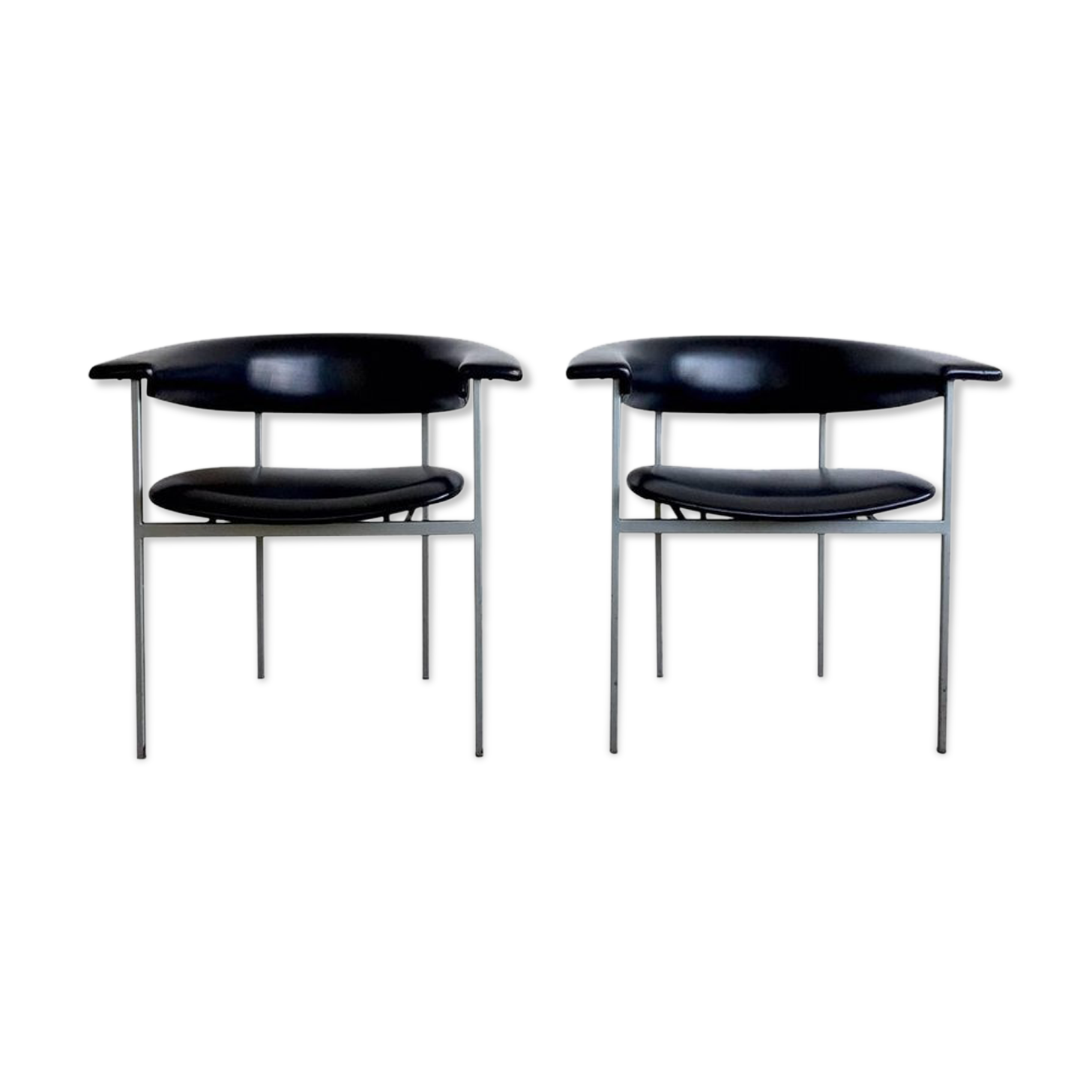 Pair of chairs model gamma Rudolf Wolf 1960