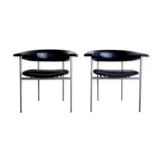 Pair of chairs model gamma Rudolf Wolf 1960