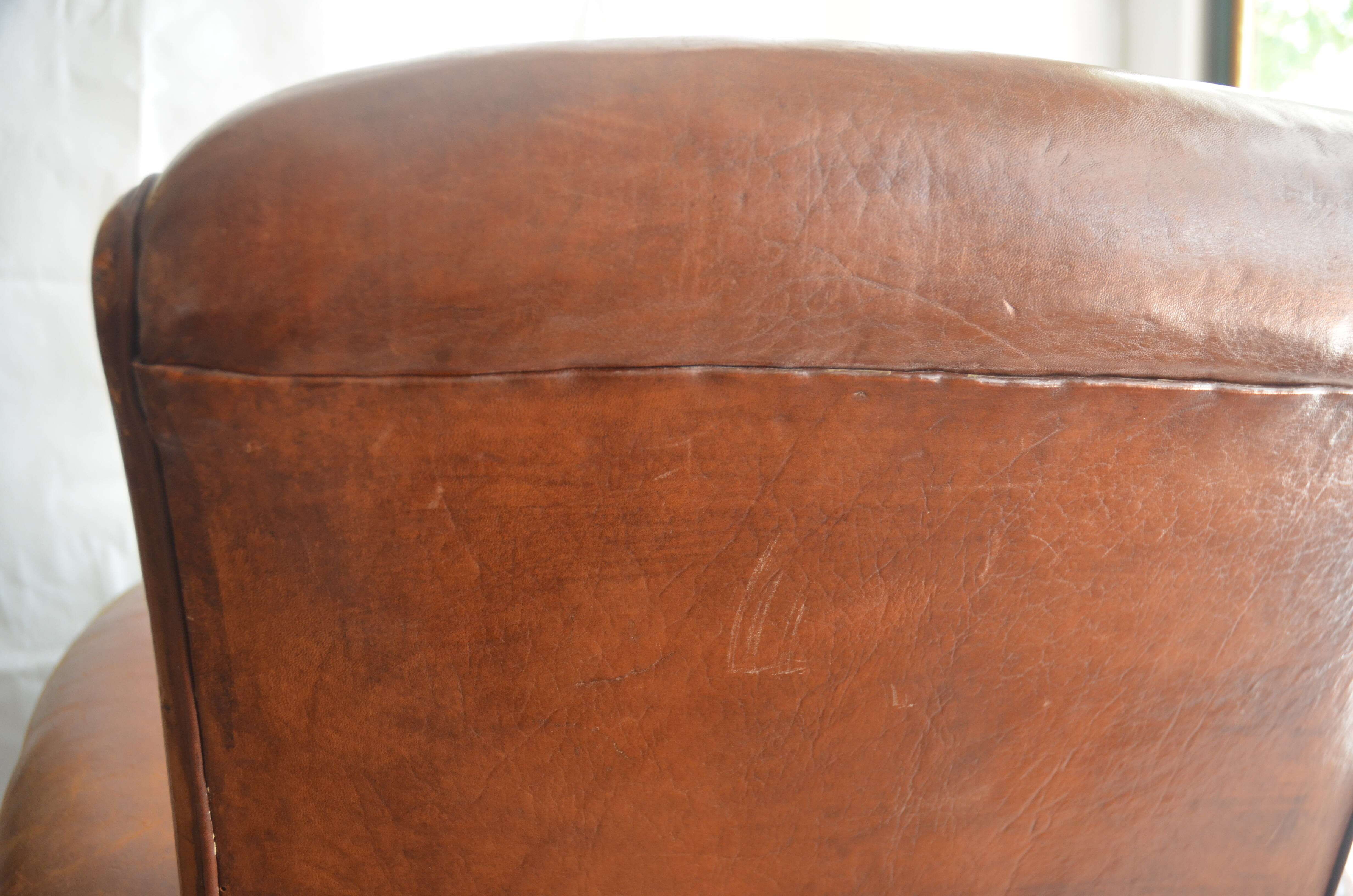 Leather armchair