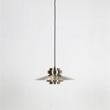 Mid-century pendant lamp in brass/gold finish / Danish modern design / Space Age / 1960s / 1970s