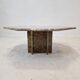 Italian octagon marble coffee table, 1980s
