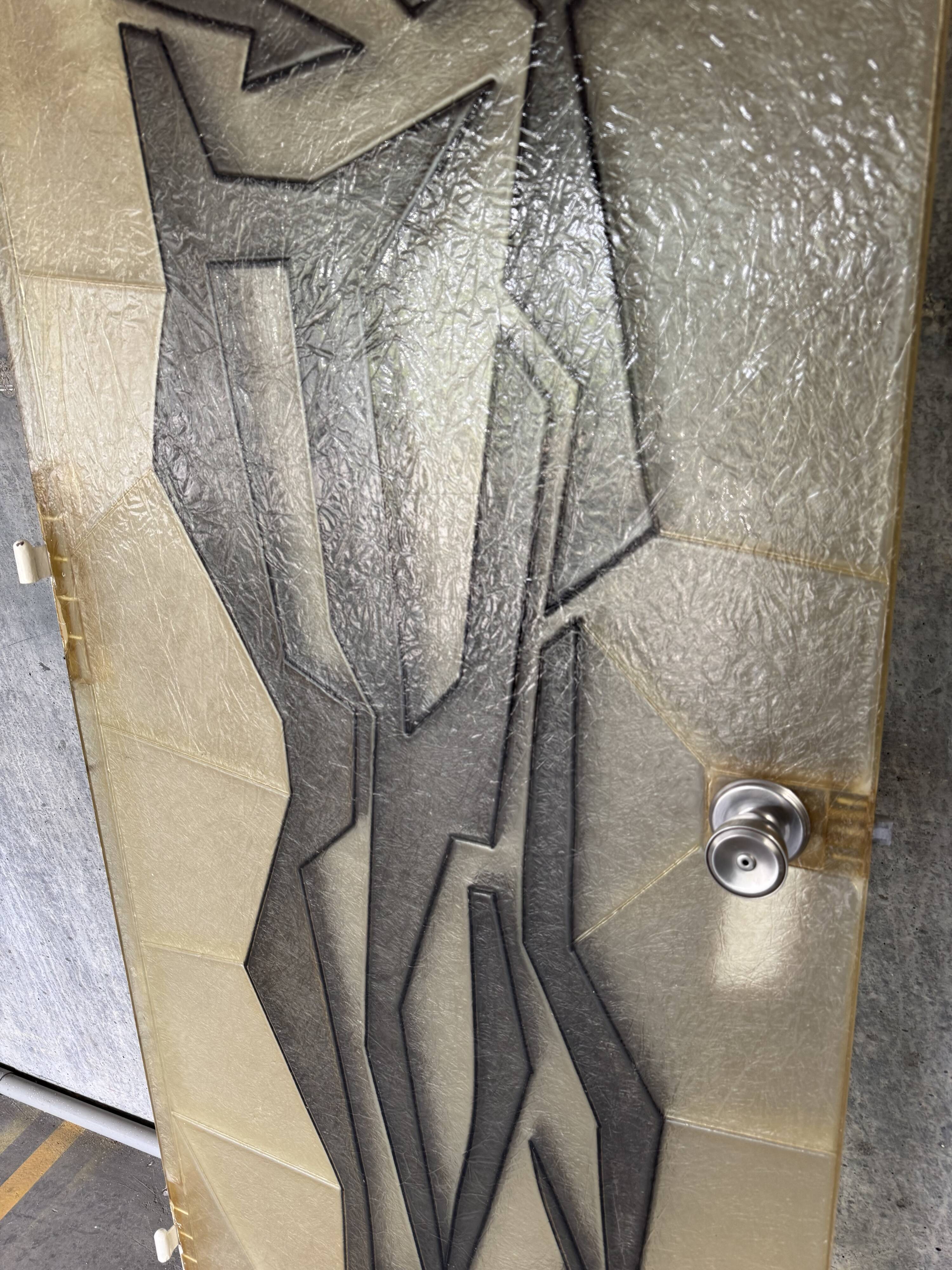 Brutalist Fiberglass Door