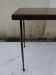 Table basse pieds en fer forgé plateau en bois  77 x 38 cm