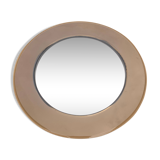 Round mirror wide edge smoked glass