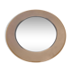 Round mirror wide edge smoked glass