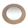 Round mirror wide edge smoked glass
