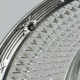 Round covered buttermaker in crystal and silver