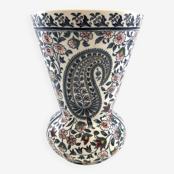 Vase Gien décor cashmere ou bothée
