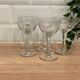 Set of 5 engraved glasses