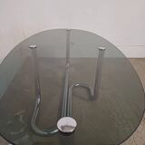 Designer chrome coffee table