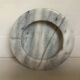 Empty pocket ashtray gray white marble