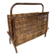 Rattan magazine rack