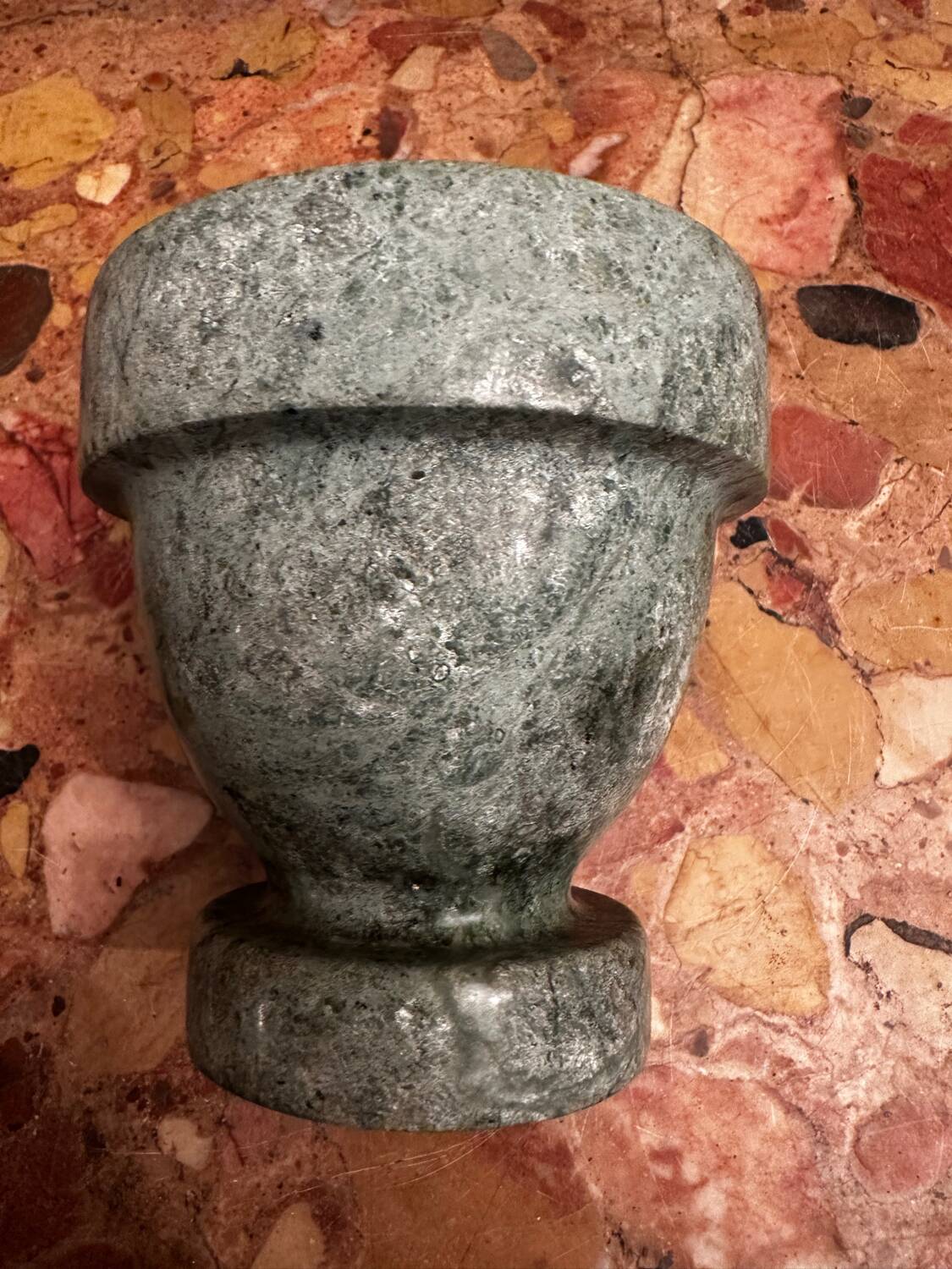 Art Deco period green marble bowl / catchall