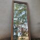 Art deco beveled mirror, old ice cabinet door