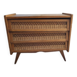 Rattan chest of drawers