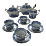Antique tea service KG Lunéville late 19th century – Antique decoration – French earthenware