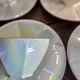 Iridescent vintage coffee service Digoin Sarreguemines