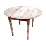 Round table of round farm with flaps