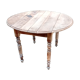 Round table of round farm with flaps
