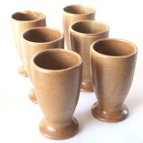 Set of 6 sandstone cups