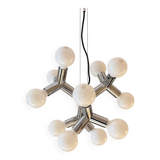 Space Age Atomic Chrome Chandelier by J.T. Kalmar, Germany, 1970