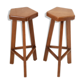 Pair of vintage 1970 bar stools