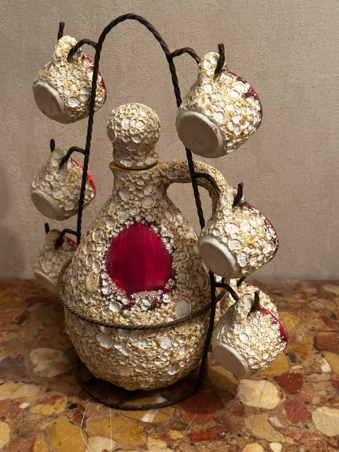 Liqueur carafe Foam of the Seas - Vallauris / Vintage