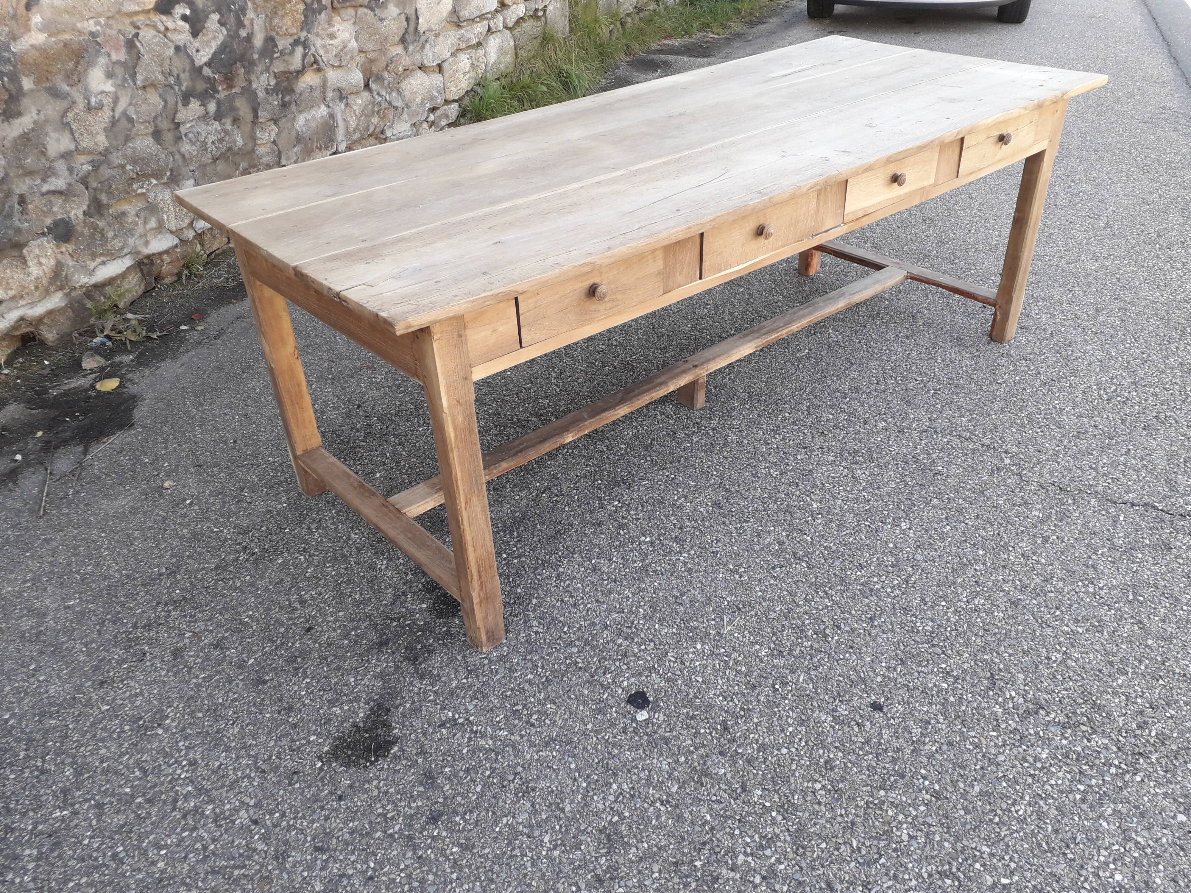 214 cm drawer farm table