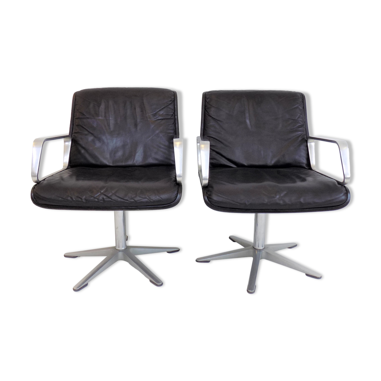 Ensemble de 2 chaises de bureau Wilkhahn Delta du groupe Delta