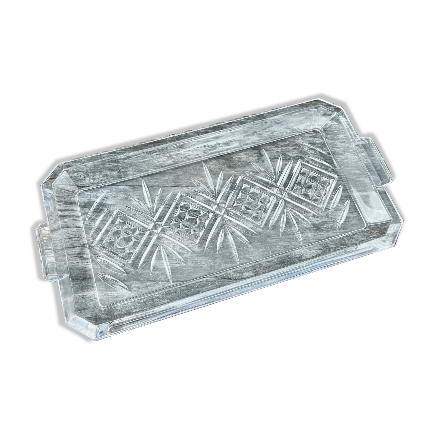 Cut glass dish