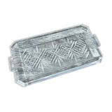 Plat en verre taillé