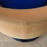 Pierre Guariche armchair "in orange fabric by Meurop Belgium 1960 Vintage