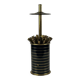 Distributeur, porte-cigarettes en métal noir et doré, 1960-70