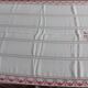 Large red and white tablecloth 1m95x2m85 and its 12 monogrammed “gf” napkins