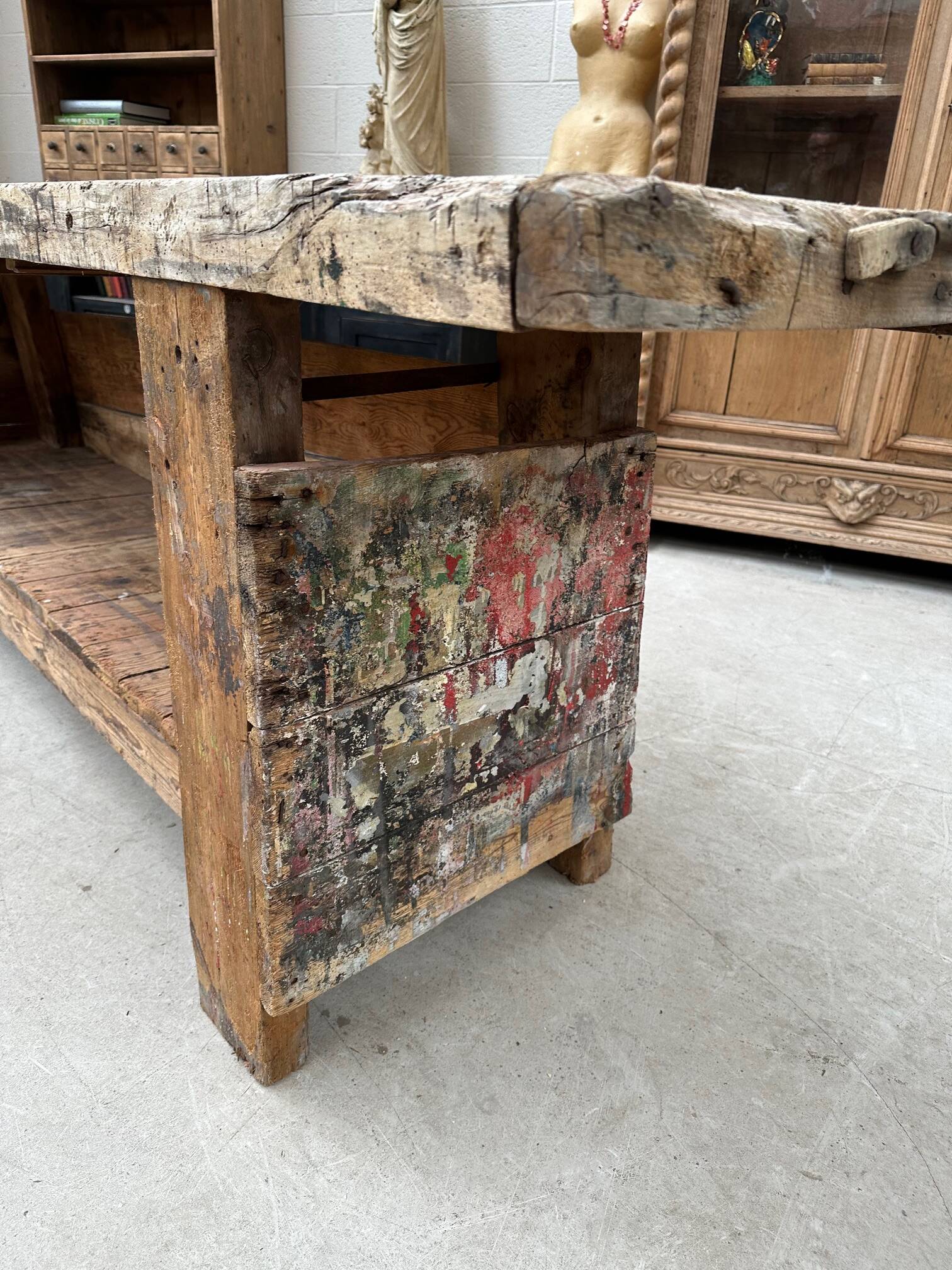Artist's workbench, early 20th century