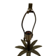 Vintage palm tree lamp base 1960s brass mid century