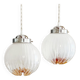 Suspensions Maxi globe Mazzega en verre de Murano