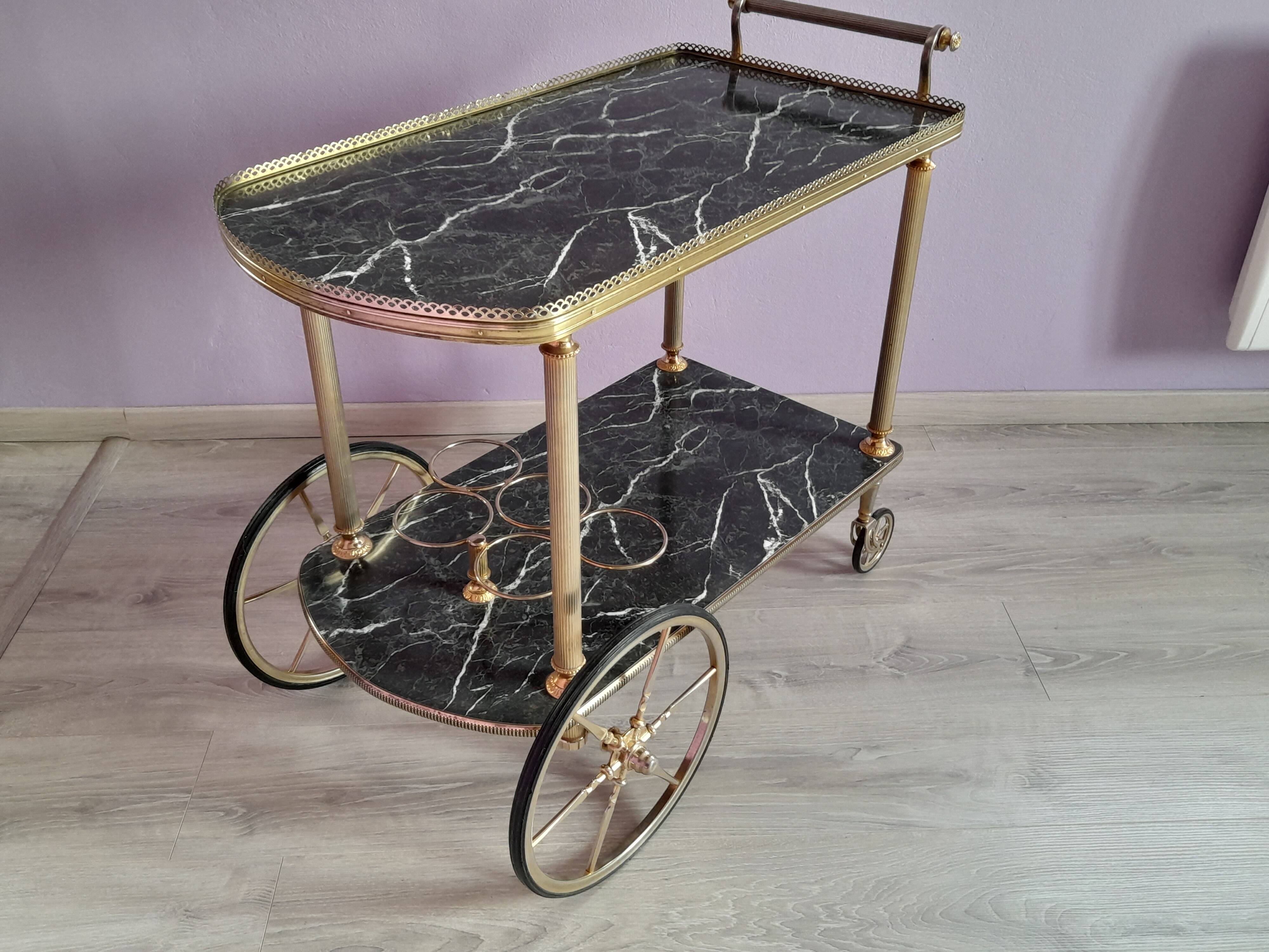 Vintage rolling trolley. Year 1960