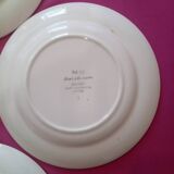 Set of 5 Digoin Sarreguemines dessert plates