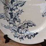 Old Lonchamp ceramic plate, Chardon Terre de fer model