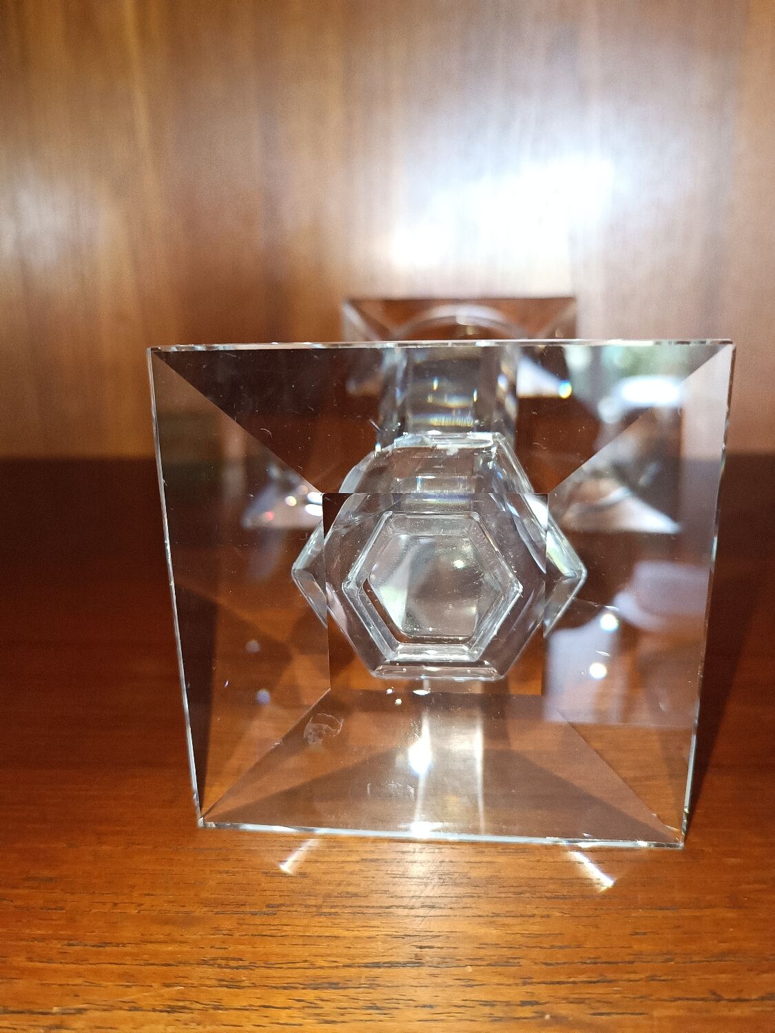 Crystal candle holder