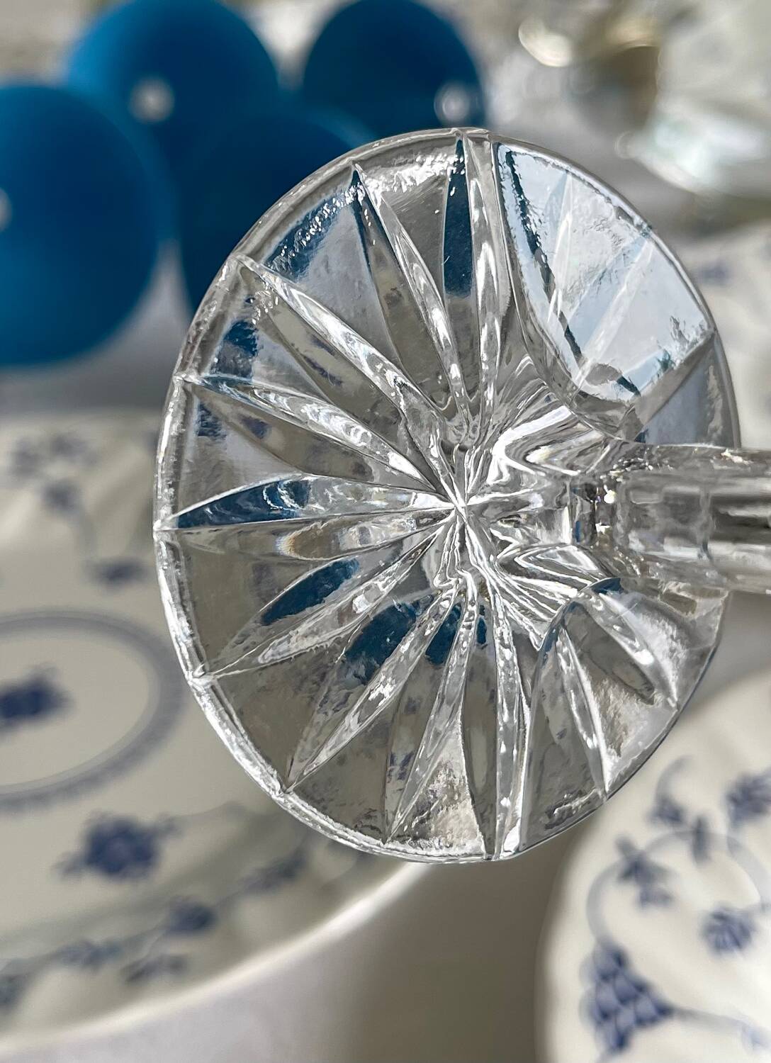 6 crystal cocktail glasses