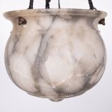Stunning French Alabaster pendant lamp 1920s