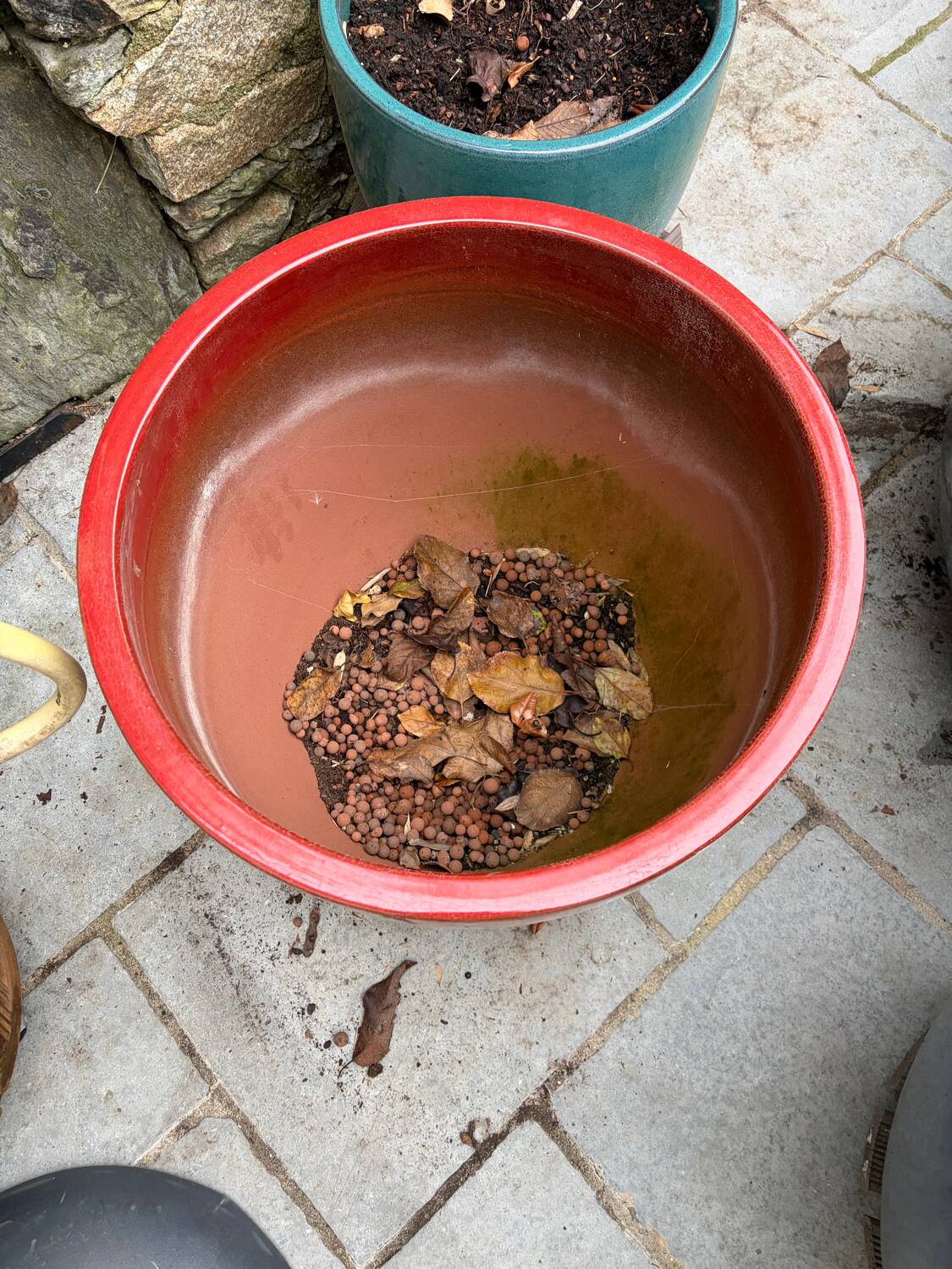 Glazed ceramic flower pots – perfect for terrace or garden.